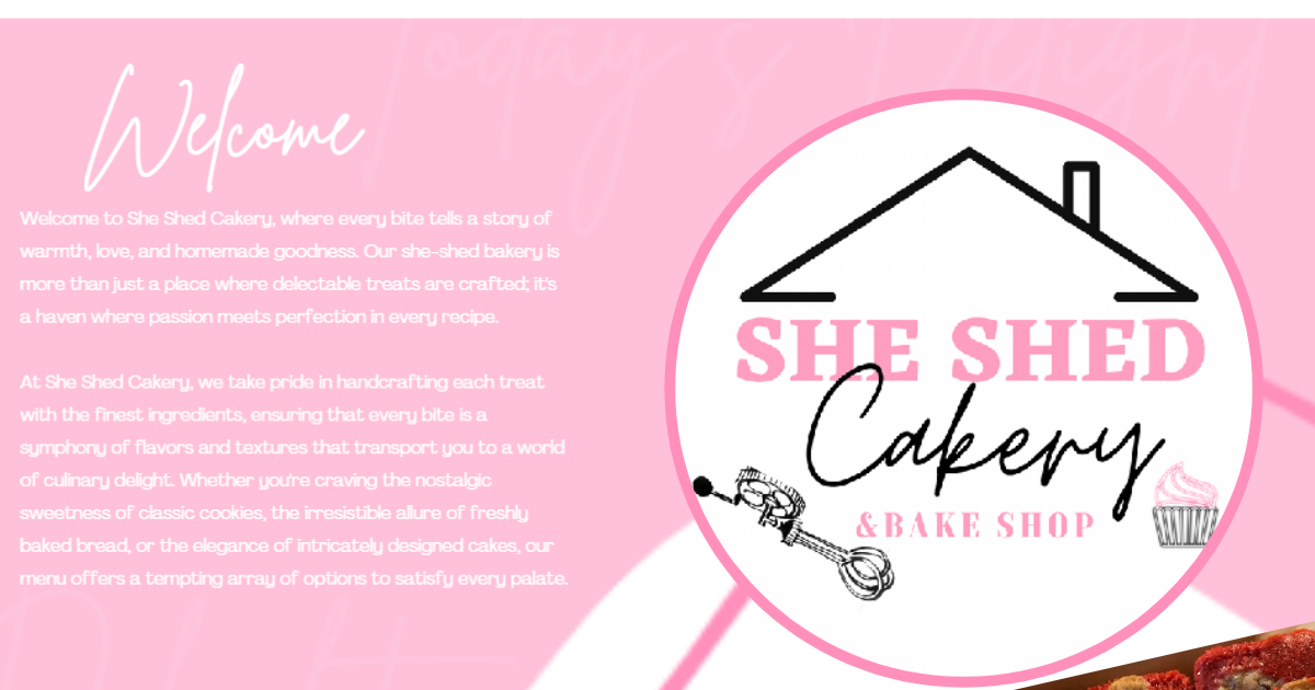 she shed cakery website